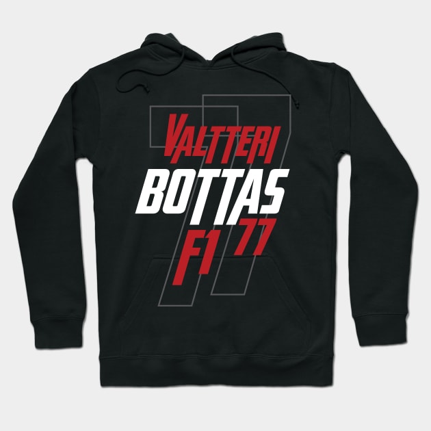 Valtteri Bottas 77 Grand Prix F1 Racing Driver Hoodie by CGD